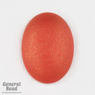 18mm x 25mm Matte Golden Rust Oval Cabochon (2 Pcs) #4966-General Bead