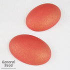 18mm x 25mm Matte Golden Rust Oval Cabochon (2 Pcs) #4966-General Bead