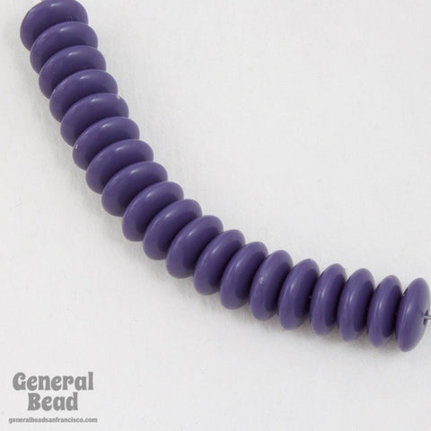 10mm Purple Rondelle (10 Pcs) #4974-General Bead