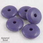 10mm Purple Rondelle (10 Pcs) #4974-General Bead