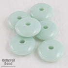 10mm Sea Foam Rondelle (10 Pcs) #4975-General Bead