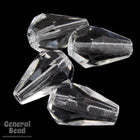 12mm Crystal Faceted Teardrop (10 Pcs) #4988-General Bead