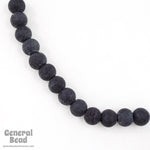10mm Matte Black Round Bead (50 Pcs) #4991-General Bead