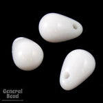 6mm Very Pale Grey Teardrop (100 Pcs) #4999-General Bead