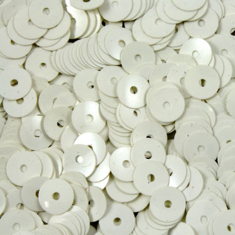 5mm White Flat Sequin-General Bead