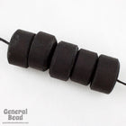 24mm Black Wood Rondelle-General Bead