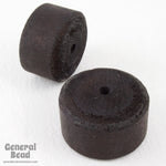 24mm Black Wood Rondelle-General Bead