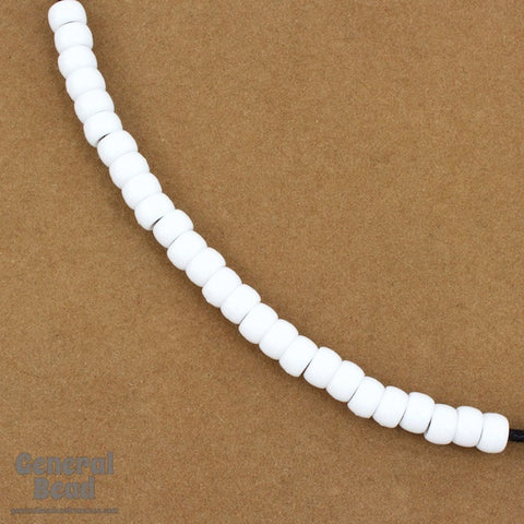 6mm White Pony Plastic Craft Bead-General Bead