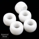 6mm White Pony Plastic Craft Bead-General Bead