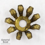 10mm Raw Brass Spoke Filigree Setting-General Bead