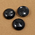 18mm Black Faceted #502-General Bead