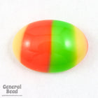 10mm x 14mm Green Brown Stripe Oval Cabochon #5039-General Bead
