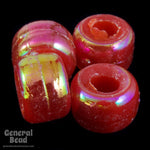 9mm Red AB Pony Plastic Craft Bead-General Bead
