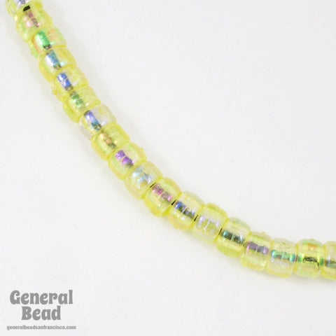 9mm Transparent Light Yellow AB Pony Plastic Craft Bead-General Bead