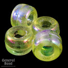9mm Transparent Light Yellow AB Pony Plastic Craft Bead-General Bead
