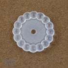 15mm Frosted Clear Beaded Rondelle-General Bead