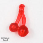 16mm Transparent Red Cherries Drop (10 Pcs) #5069-General Bead