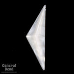 12mm x 52mm Pearl White Triangle Cabochon (6 Pcs) #5080-General Bead