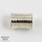 5mm x 8mm Silver Tone Pewter Tube Bead-General Bead