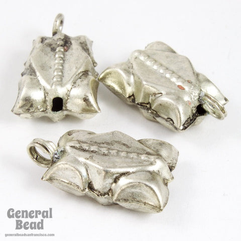 16mm Silver Decorative Rectangular Dangle (8 Pcs) #5084-General Bead