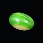 13mm x 18mm Green and Yellow Stripe Oval Cabochon #XS43-F-General Bead