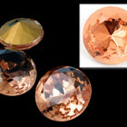 16mm Peach Faceted Cabochon #5298-General Bead