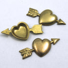 25mm Heart with Cupid's Arrow (4 Pcs) #52-General Bead