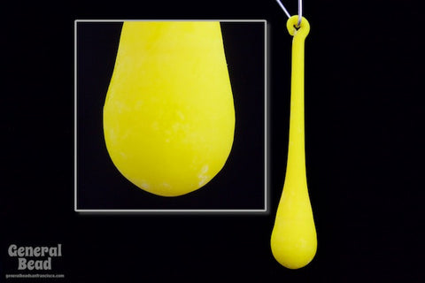 50mm Matte Yellow Chandelier Drop (2 Pcs) #5310-General Bead