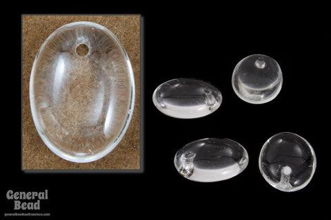 11mm Crystal Oval Drop (4 Pcs) #5376-General Bead