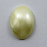 18mm x 25mm Pale Butter Marbled Oval Cabochon-General Bead