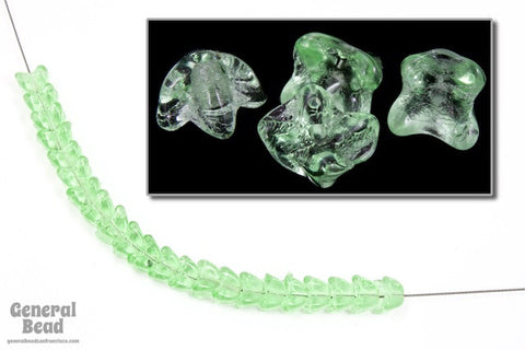 5mm Transparent Peridot Tulip Bead (50 Pcs) #5413-General Bead