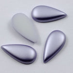 9mm x 18mm Frosted Lavender Teardrop (4 Pcs) #542-General Bead