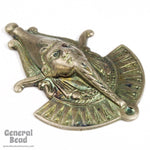 35mm Antique Silver Pharaoh Stamping (4 Pcs) #5430-General Bead