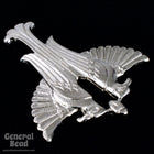 45mm Silver Double Egyptian Bird (2 Pcs) #5435-General Bead