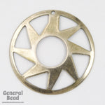 28mm Antique Silver Sun Circle (4 Pcs) #5441-General Bead