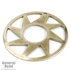 28mm Antique Silver Sun Circle (4 Pcs) #5441-General Bead