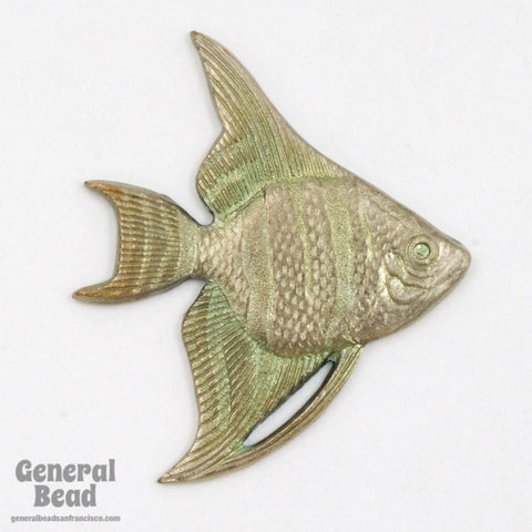 30mm Antique Silver Angelfish (2 Pcs) #5446-General Bead