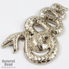 32mm Silver Serpentine Snake (2 Pcs) #5453-General Bead