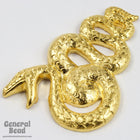 32mm Gold Serpentine Snake (2 Pcs) #5454-General Bead