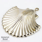 35mm Silver Stylized Scallop Shell #5462-General Bead