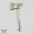 25mm Silver Hatchet Charm (4 Pcs) #5463-General Bead