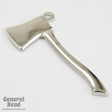 25mm Silver Hatchet Charm (4 Pcs) #5463-General Bead
