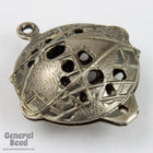 20mm Antique Silver Earth Charm-General Bead