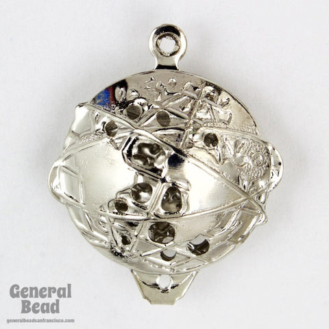 20mm Silver Earth Charm-General Bead