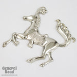 45mm Silver Circus Horse #5475-General Bead