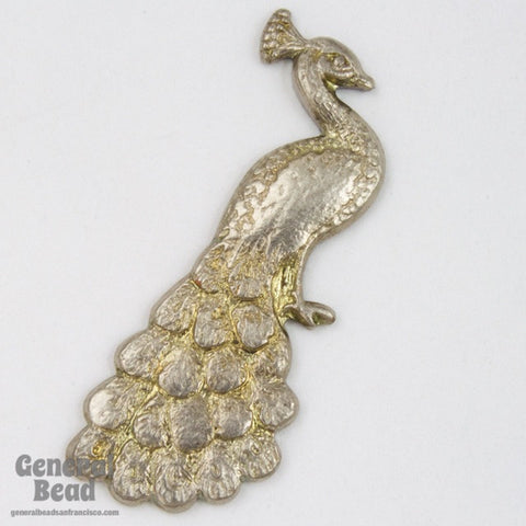 30mm Antique Silver Peacock-General Bead