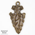 30mm Antique Brass Arrowhead Charm (2 Pcs) #5479-General Bead
