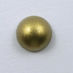 7mm Matte Gold Round Cabochon (8 Pcs) #547-General Bead