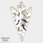 30mm Silver Arrowhead Charm (2 Pcs) #5480-General Bead