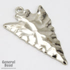 30mm Silver Arrowhead Charm (2 Pcs) #5480-General Bead